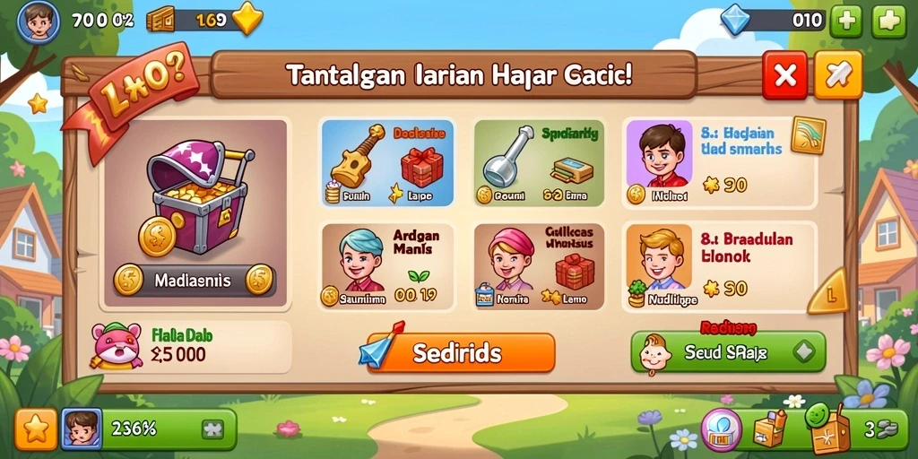 Pengalaman bermain yang menyenangkan dengan grafis berkualitas tinggi.