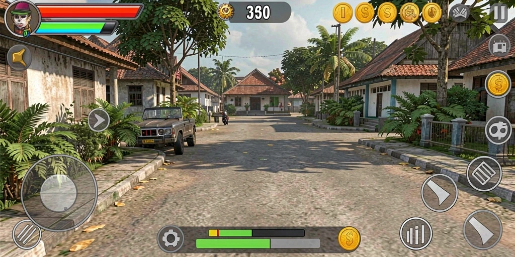 Grafis yang memukau dan suara yang realistis.