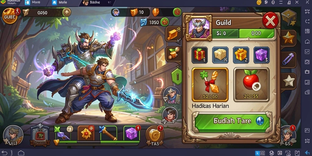 Fitur komunitas untuk berinteraksi dengan pemain lain.