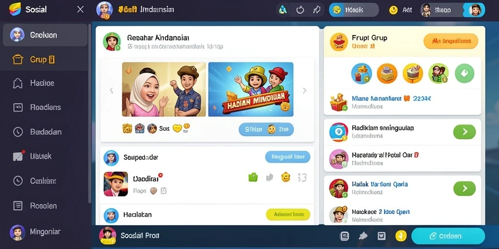 Tantangan seru di setiap level permainan.