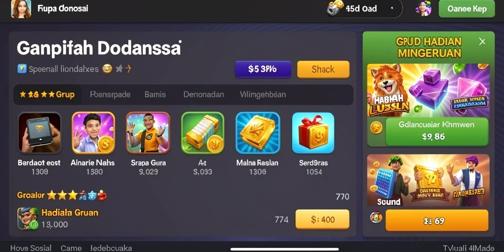 Sistem hadiah harian yang memotivasi pemain.