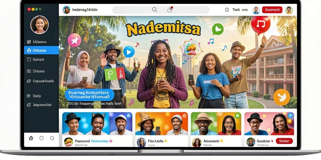 Fitur chatting untuk berinteraksi dengan pemain lain.